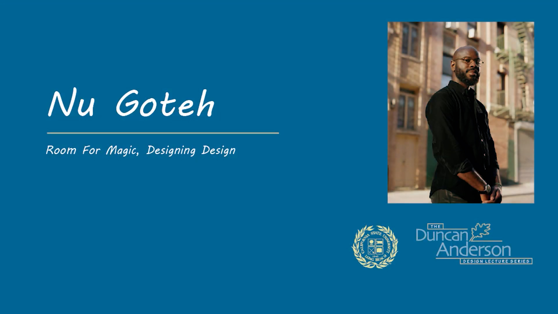 Nu Goteh  - Duncan Anderson Design Lecture Series - Spring 2024
